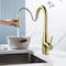 Kibi Bari Single Handle Pull Down Kitchen & Bar Sink Faucet, Brushed Gold KKF2015BG - alternate 7